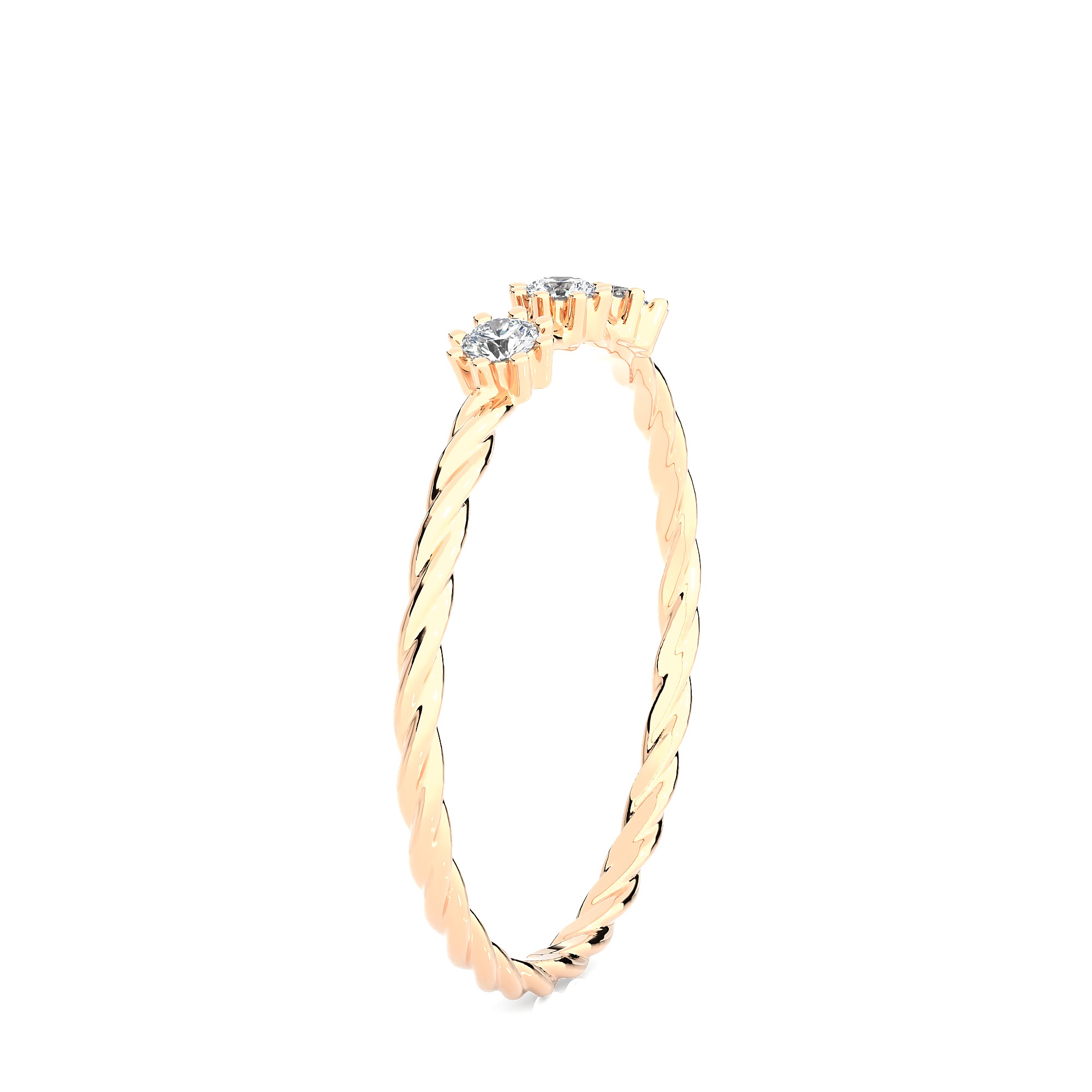 Light Minimalist Diamond Ring 3D print model_10
