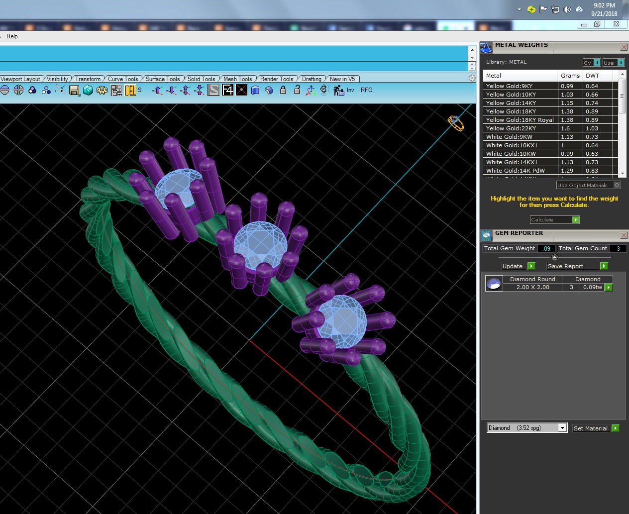 Light Minimalist Diamond Ring 3D print model_4