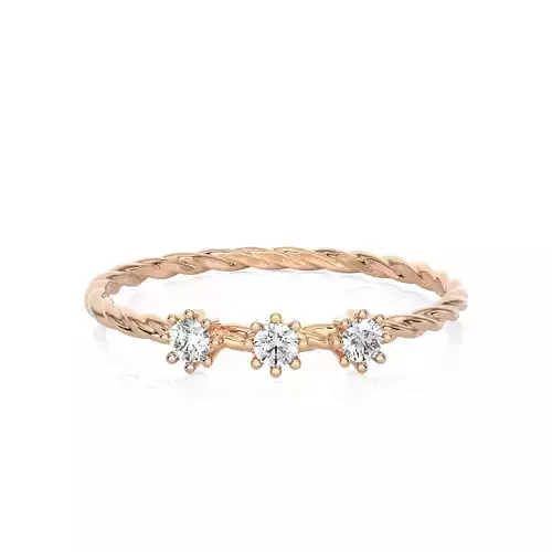 Light Minimalist Diamond Ring