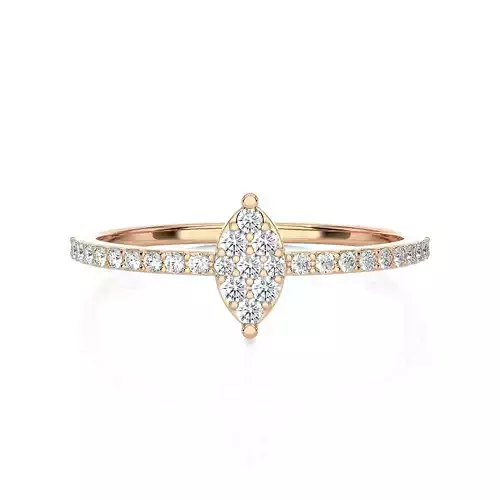 Light Minimalist Diamond Ring