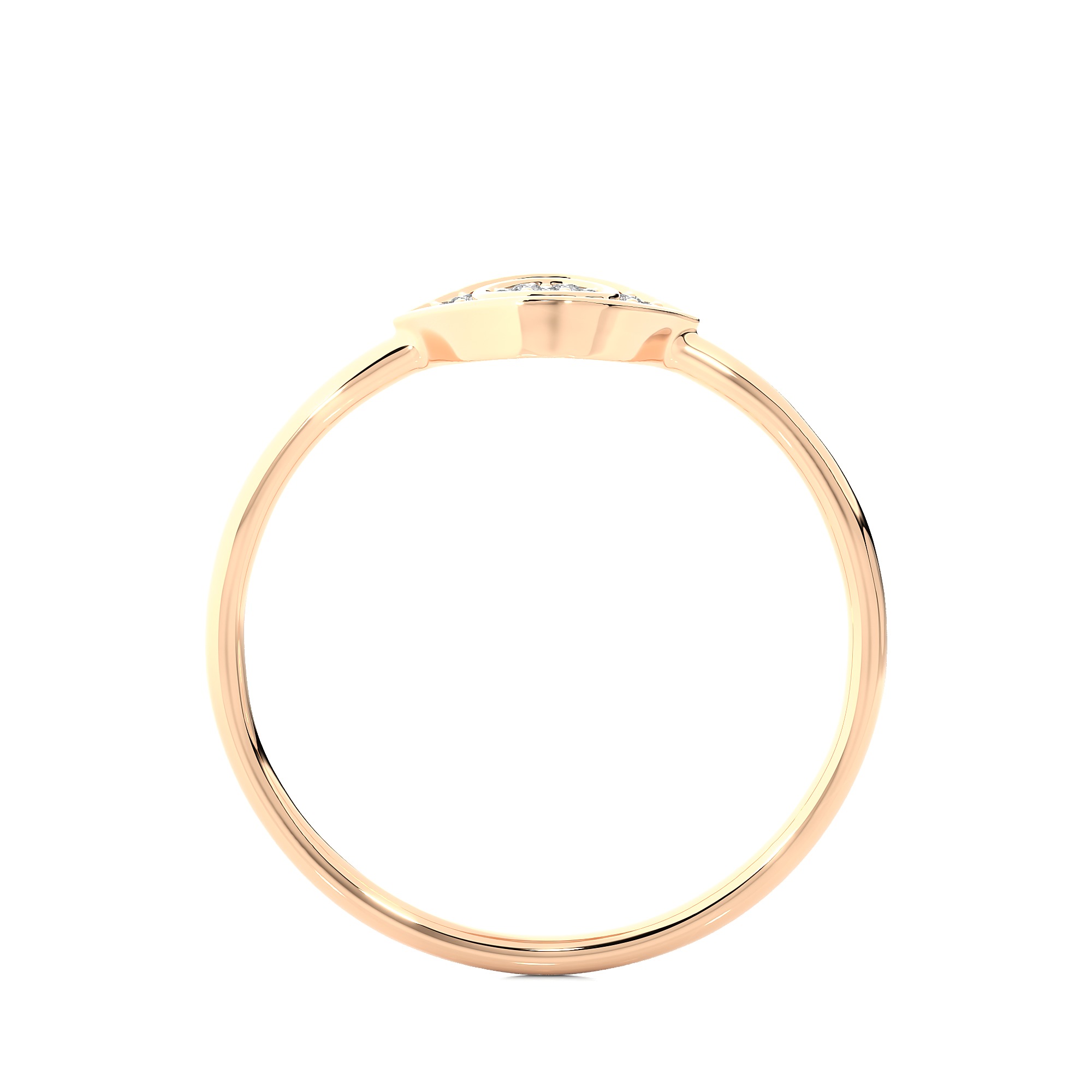 Light Minimalist Diamond Ring 3D print model_6