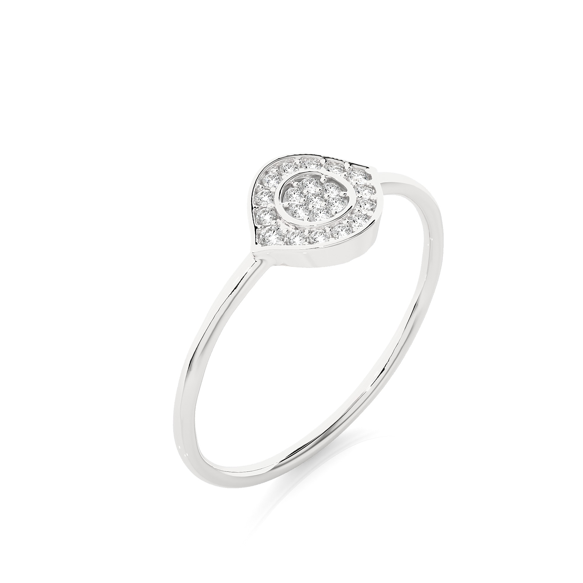 Light Minimalist Diamond Ring 3D print model_8