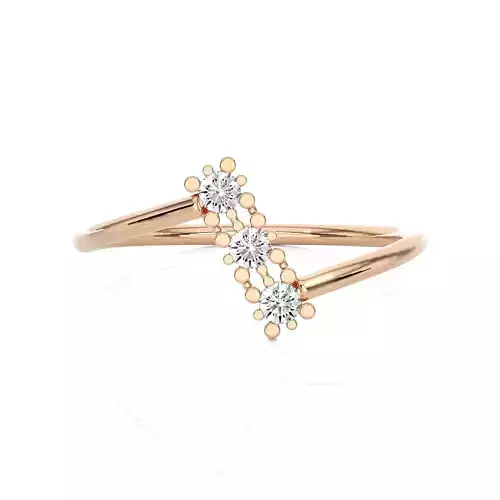 Light Minimalist Diamond Ring