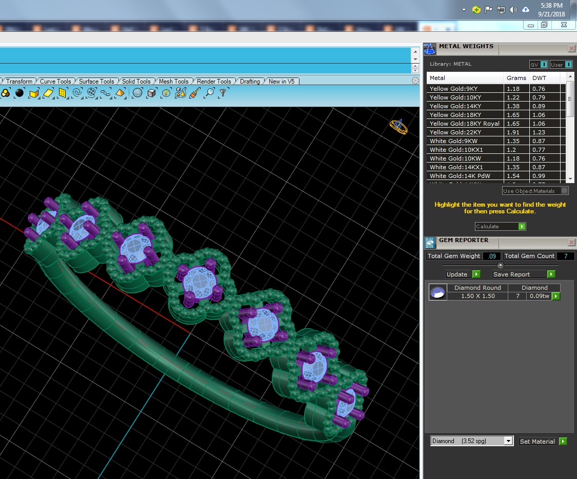 Light Minimalist Diamond Ring 3D print model_6