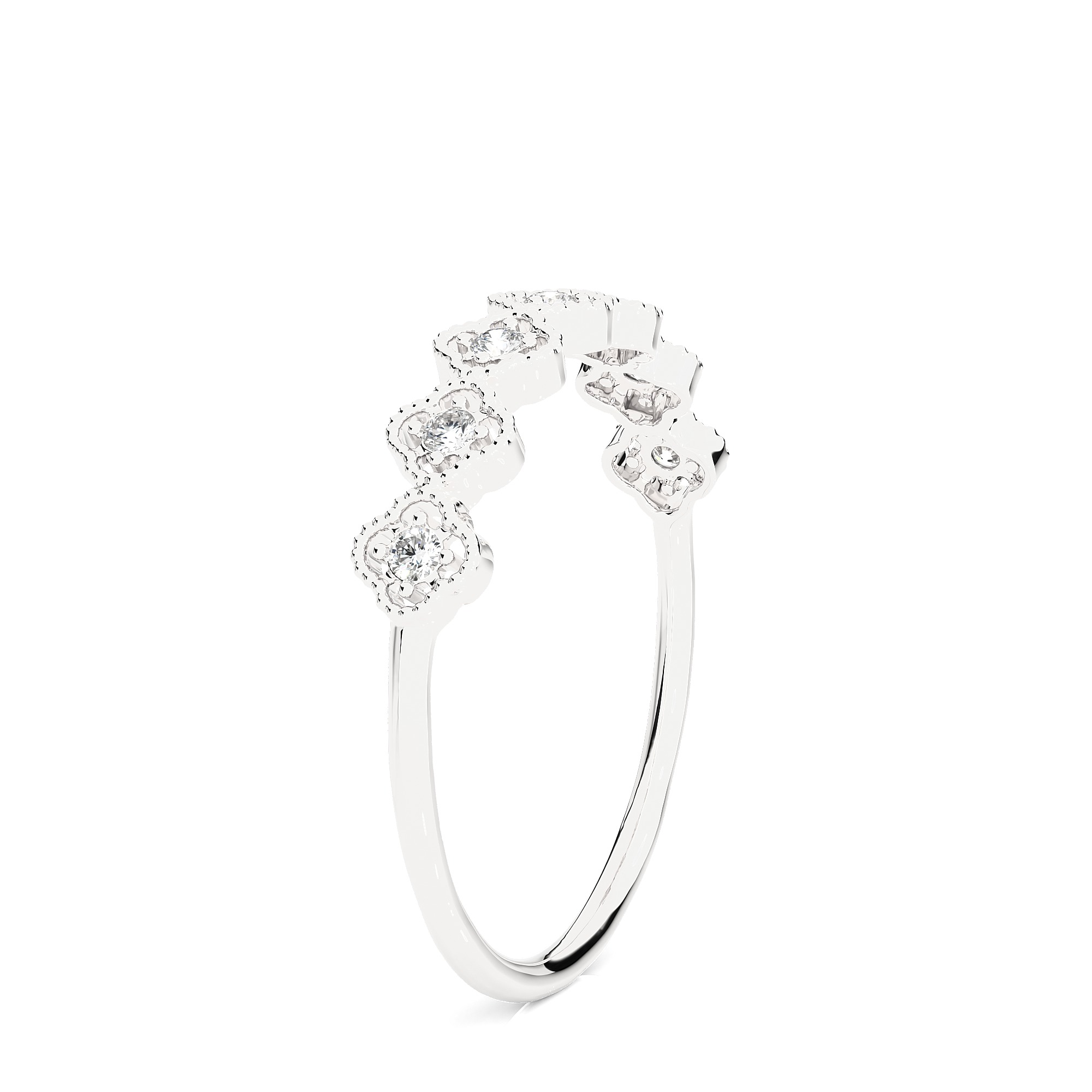 Light Minimalist Diamond Ring 3D print model_9