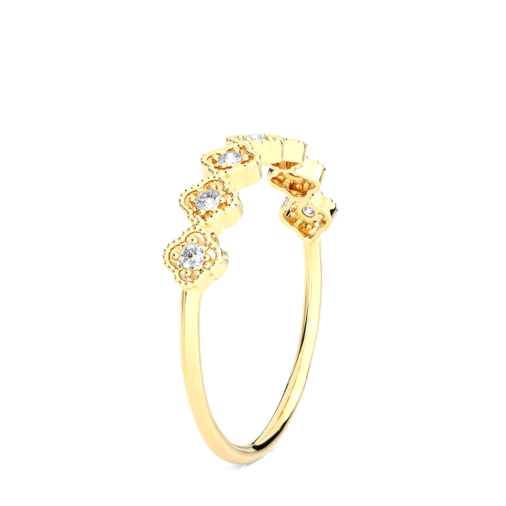 Light Minimalist Diamond Ring 3D print model_8