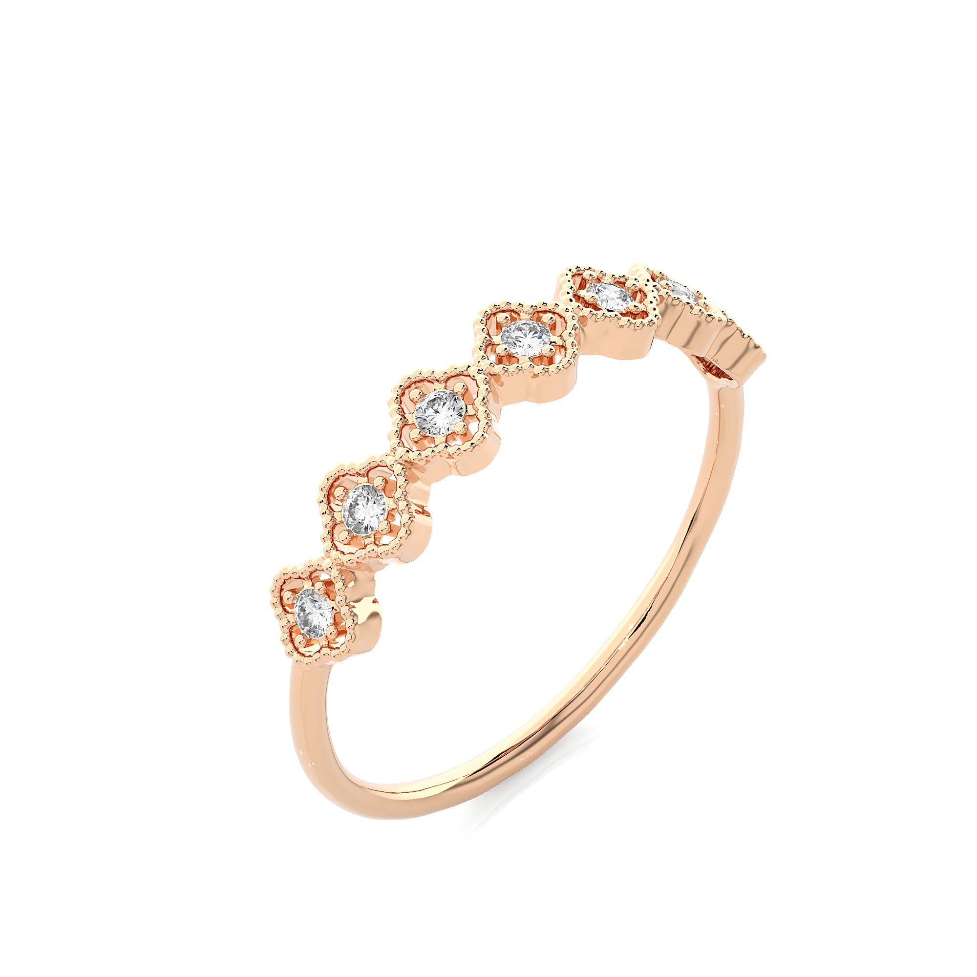 Light Minimalist Diamond Ring 3D print model_5