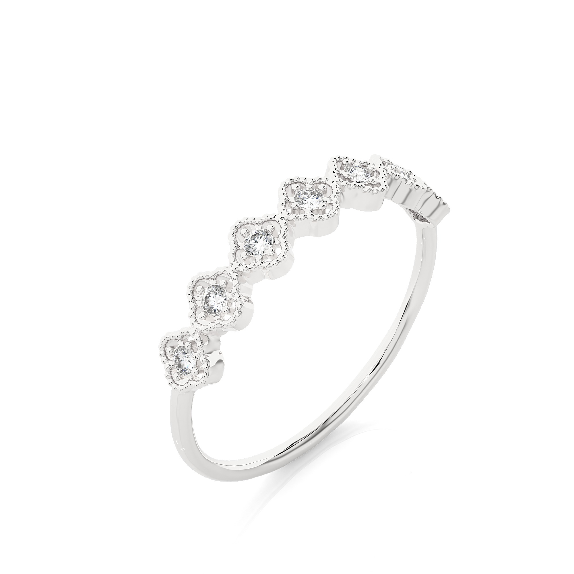 Light Minimalist Diamond Ring 3D print model_3