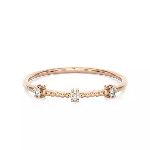 Light Minimalist Diamond Ring