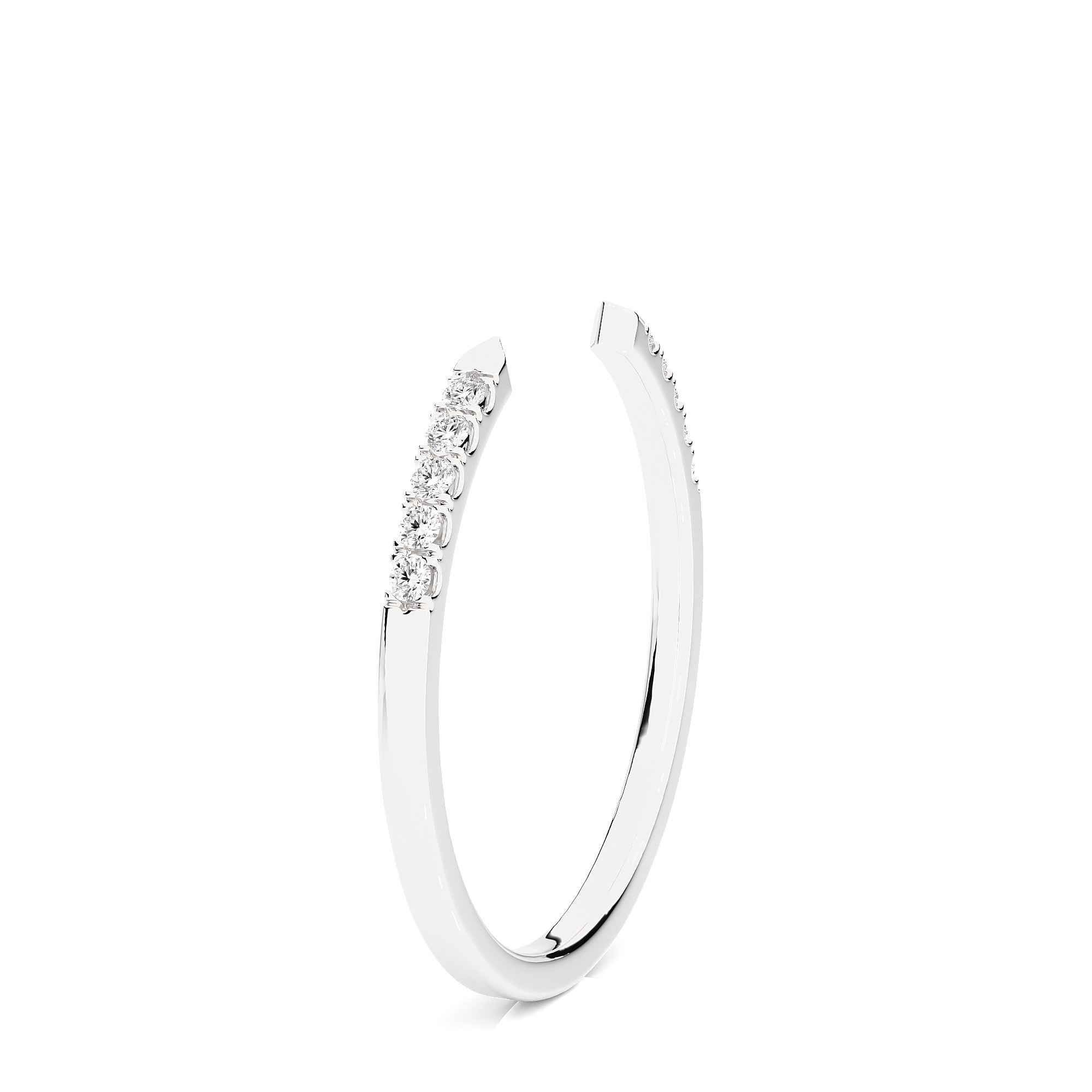 Light Minimalist Diamond Ring 3D print model_3