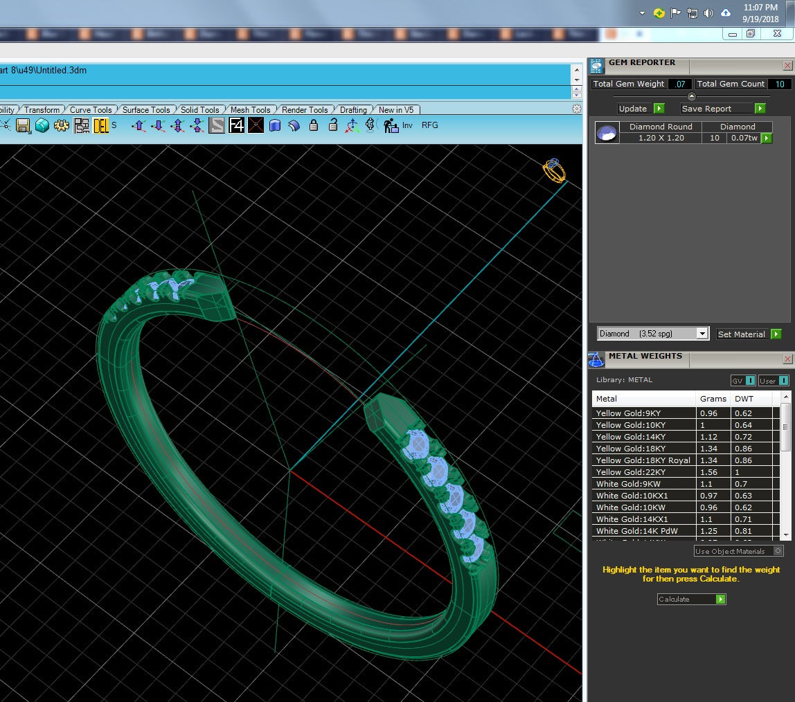 Light Minimalist Diamond Ring 3D print model_6