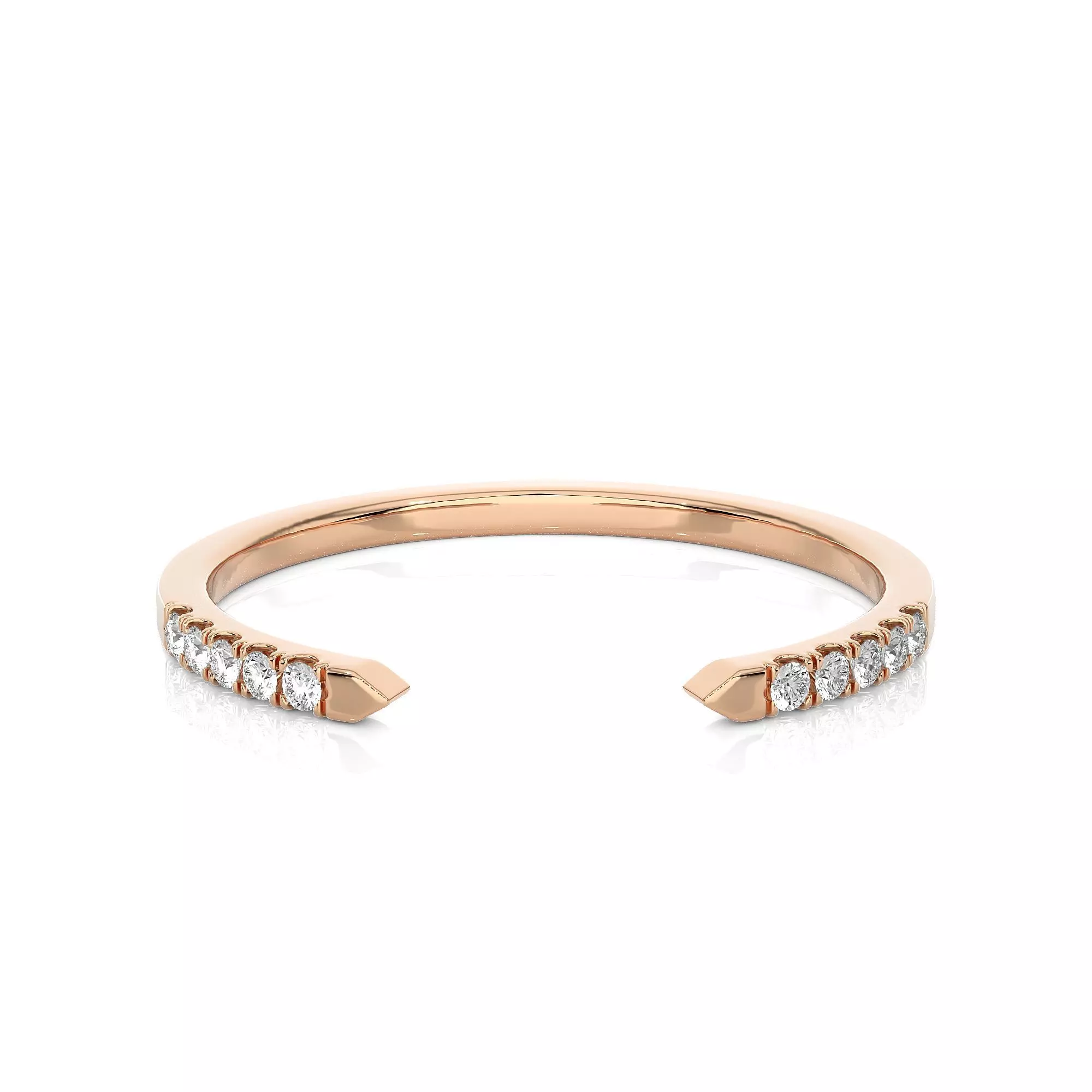 Light Minimalist Diamond Ring 3D print model_0