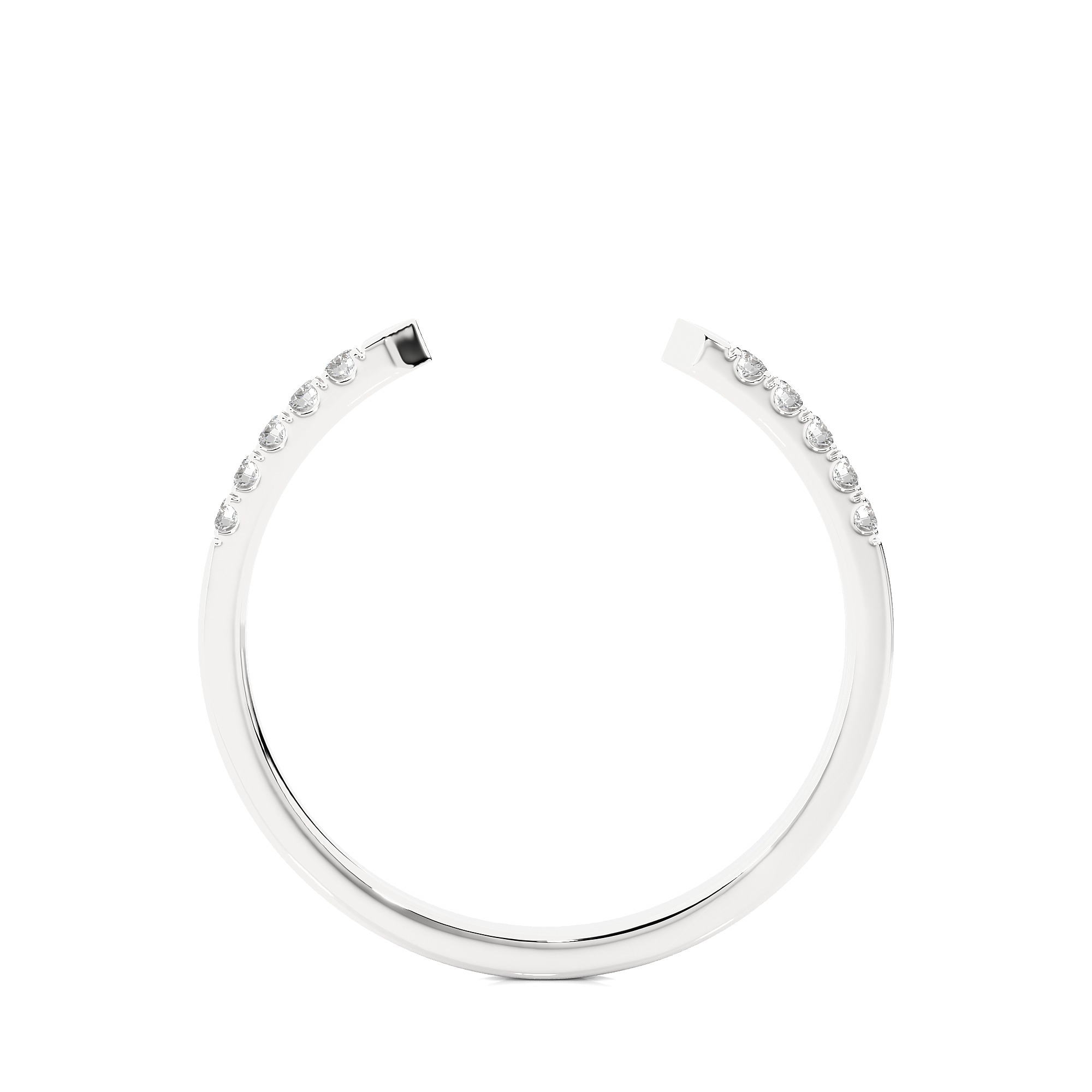 Light Minimalist Diamond Ring 3D print model_7