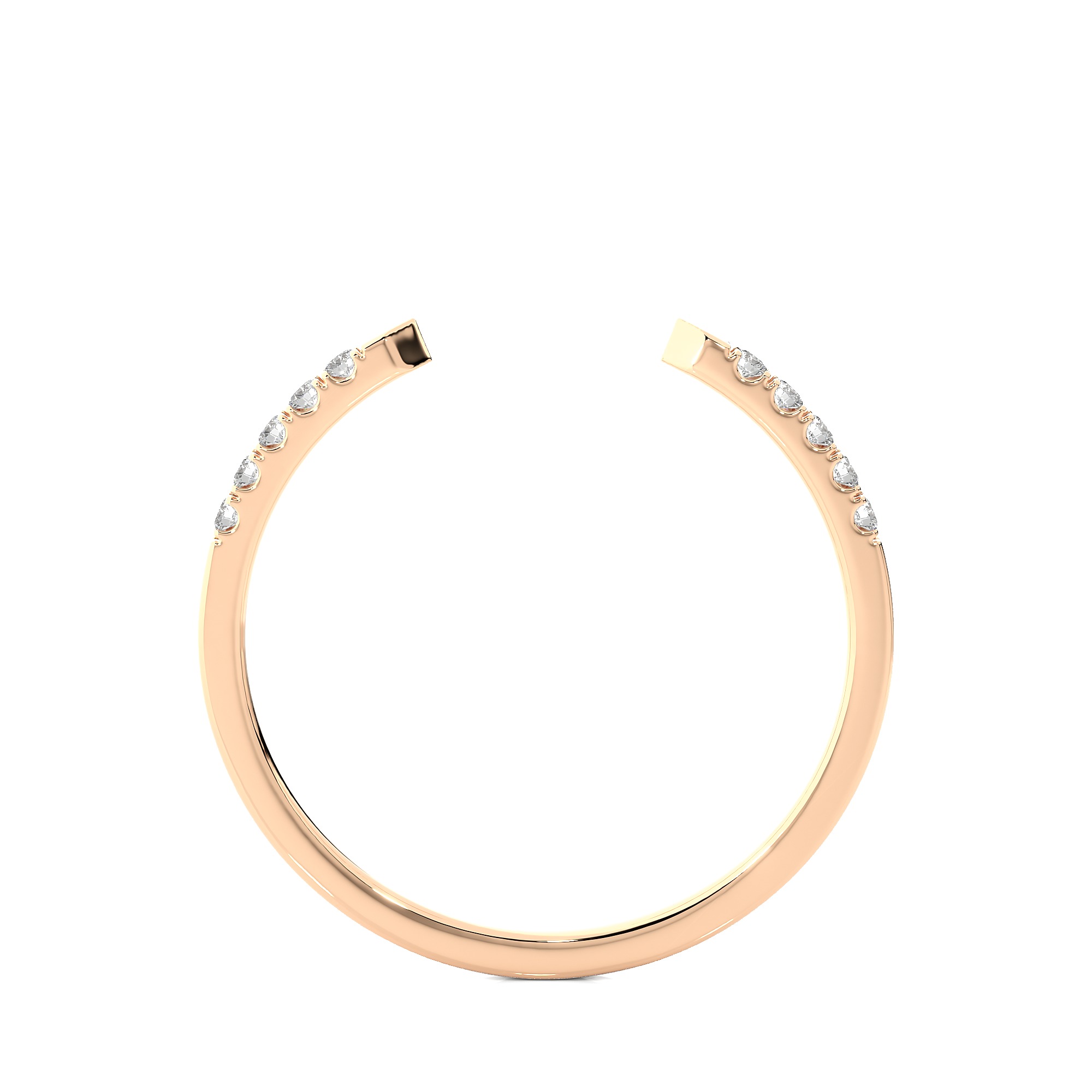 Light Minimalist Diamond Ring 3D print model_1