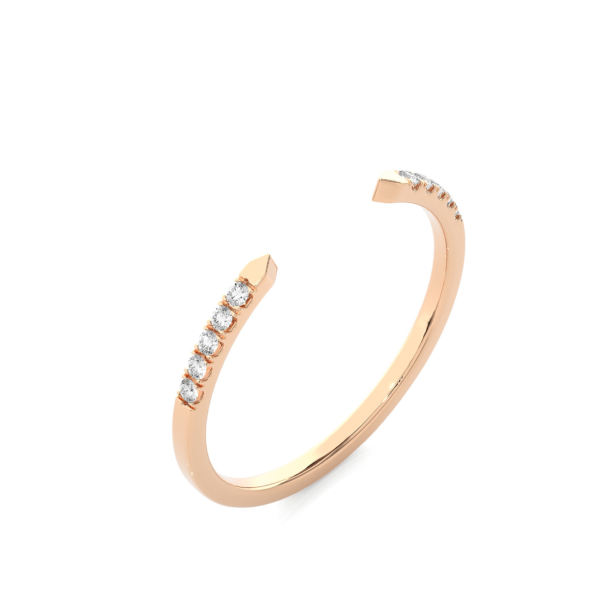 Light Minimalist Diamond Ring 3D print model_10