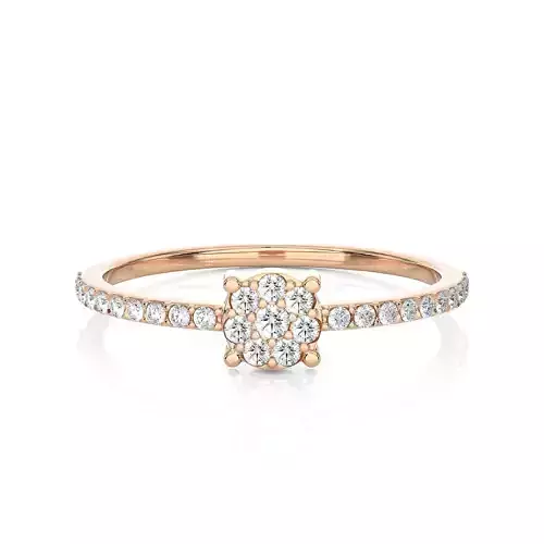 Light Minimalist Diamond Ring