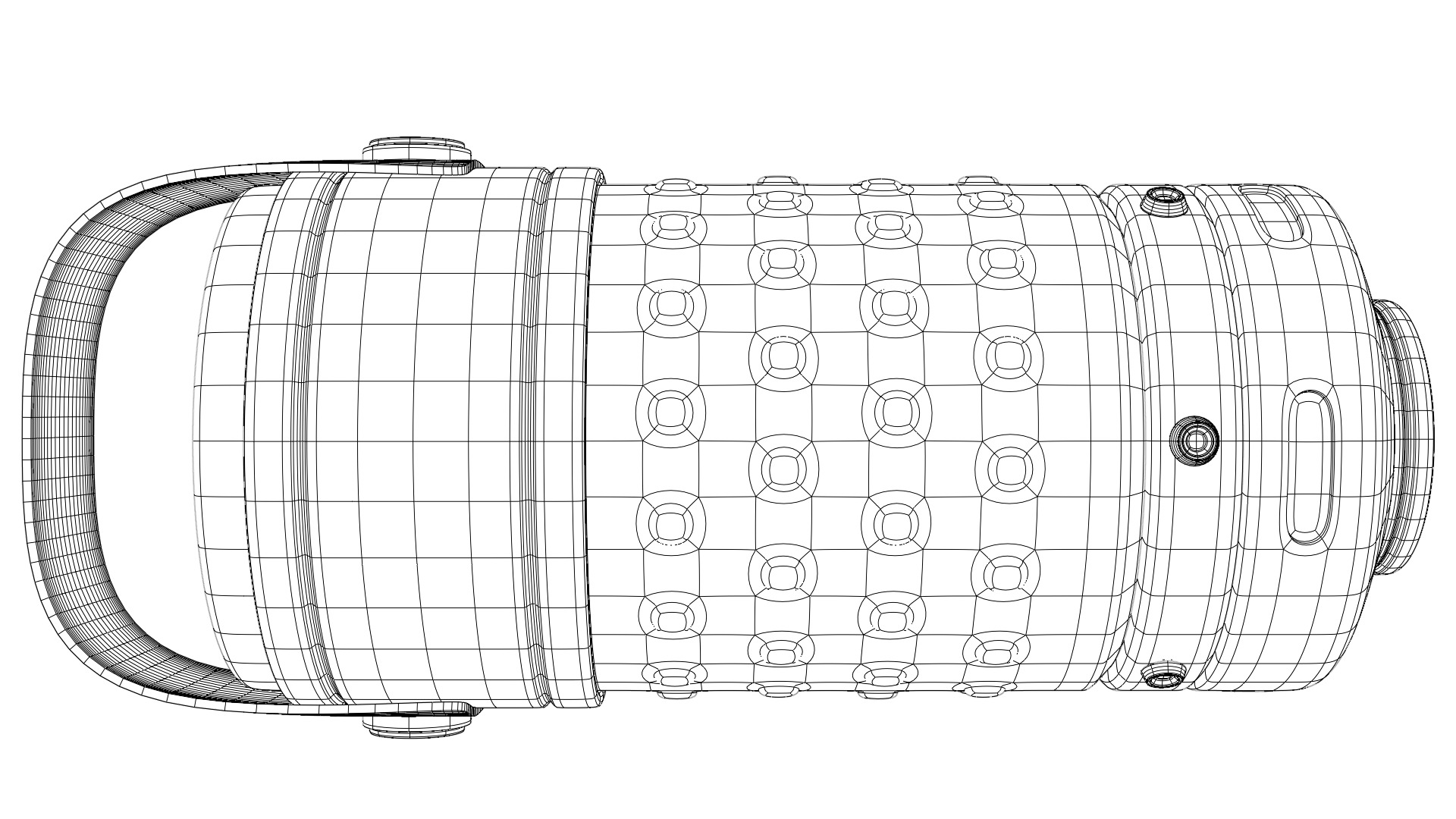 Sci-fi toon granade  Low-poly 3D model_16