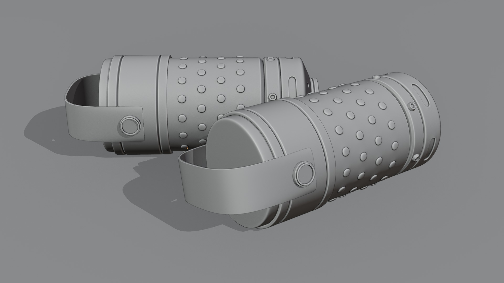 Sci-fi toon granade  Low-poly 3D model_5