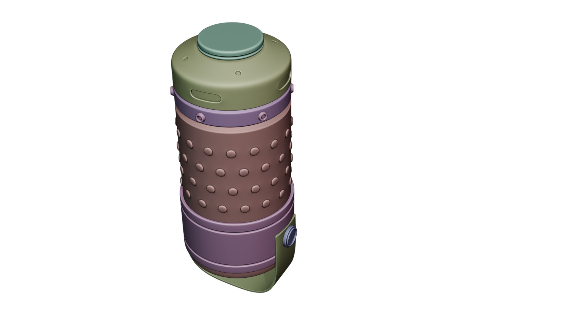 Sci-fi toon granade  Low-poly 3D model_23