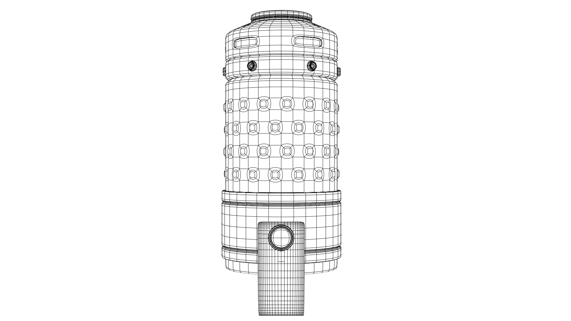 Sci-fi toon granade  Low-poly 3D model_15