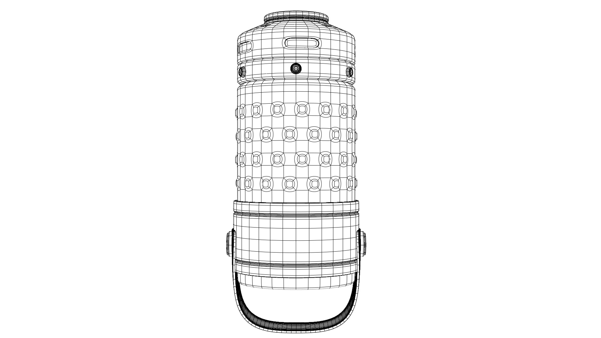 Sci-fi toon granade  Low-poly 3D model_14