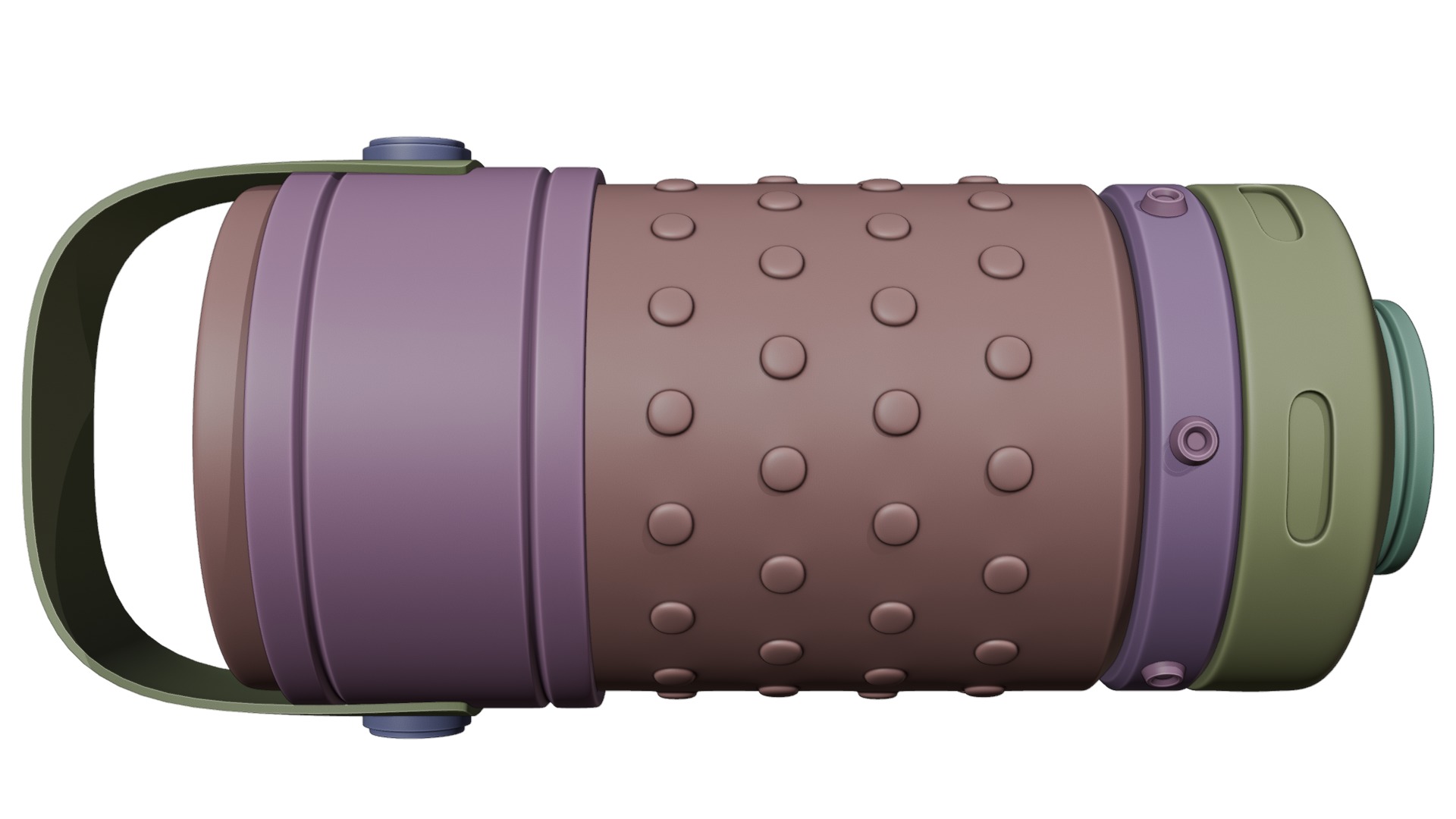 Sci-fi toon granade  Low-poly 3D model_12