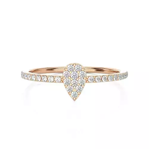 Light Minimalist Diamond Ring