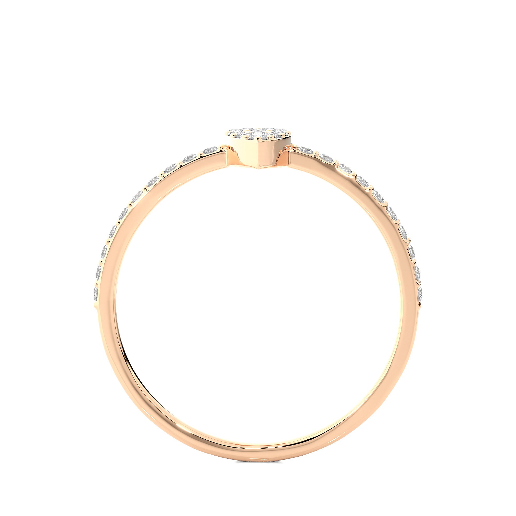 Light Minimalist Diamond Ring 3D print model_10