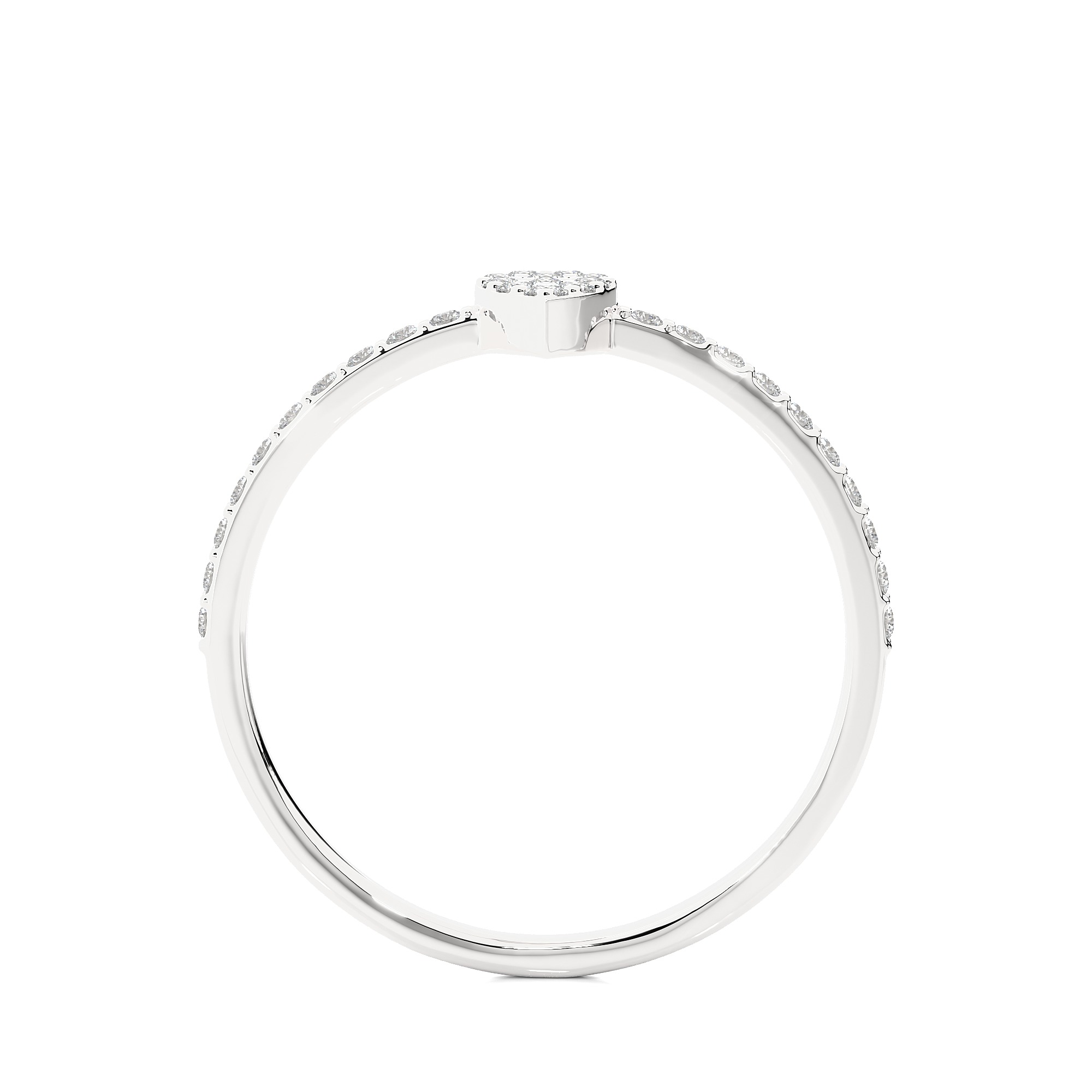 Light Minimalist Diamond Ring 3D print model_11