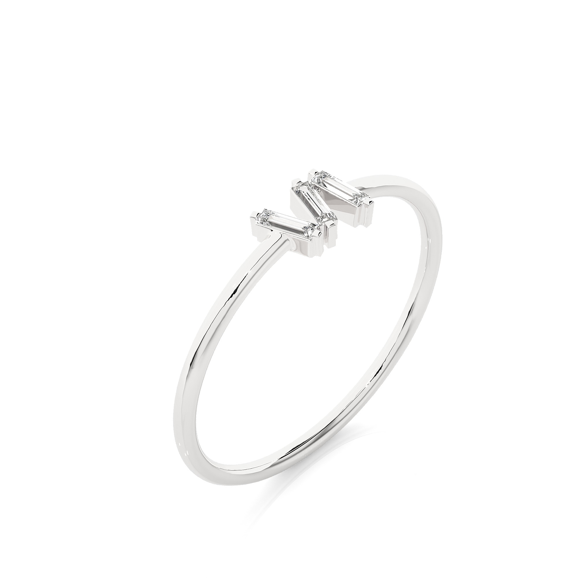 Light Minimalist Diamond Ring 3D print model_3