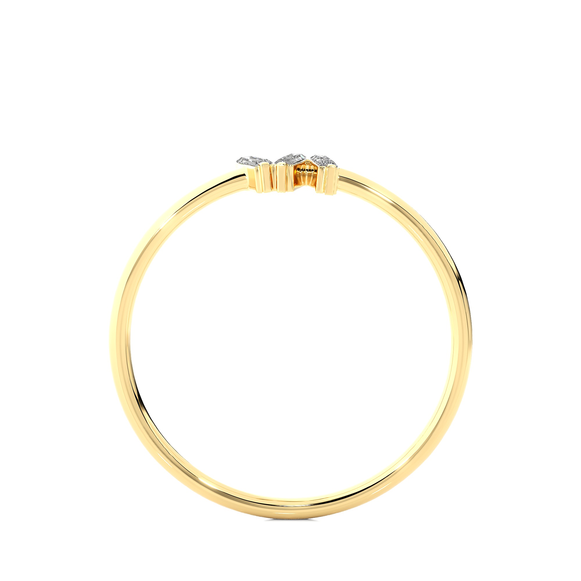 Light Minimalist Diamond Ring 3D print model_12