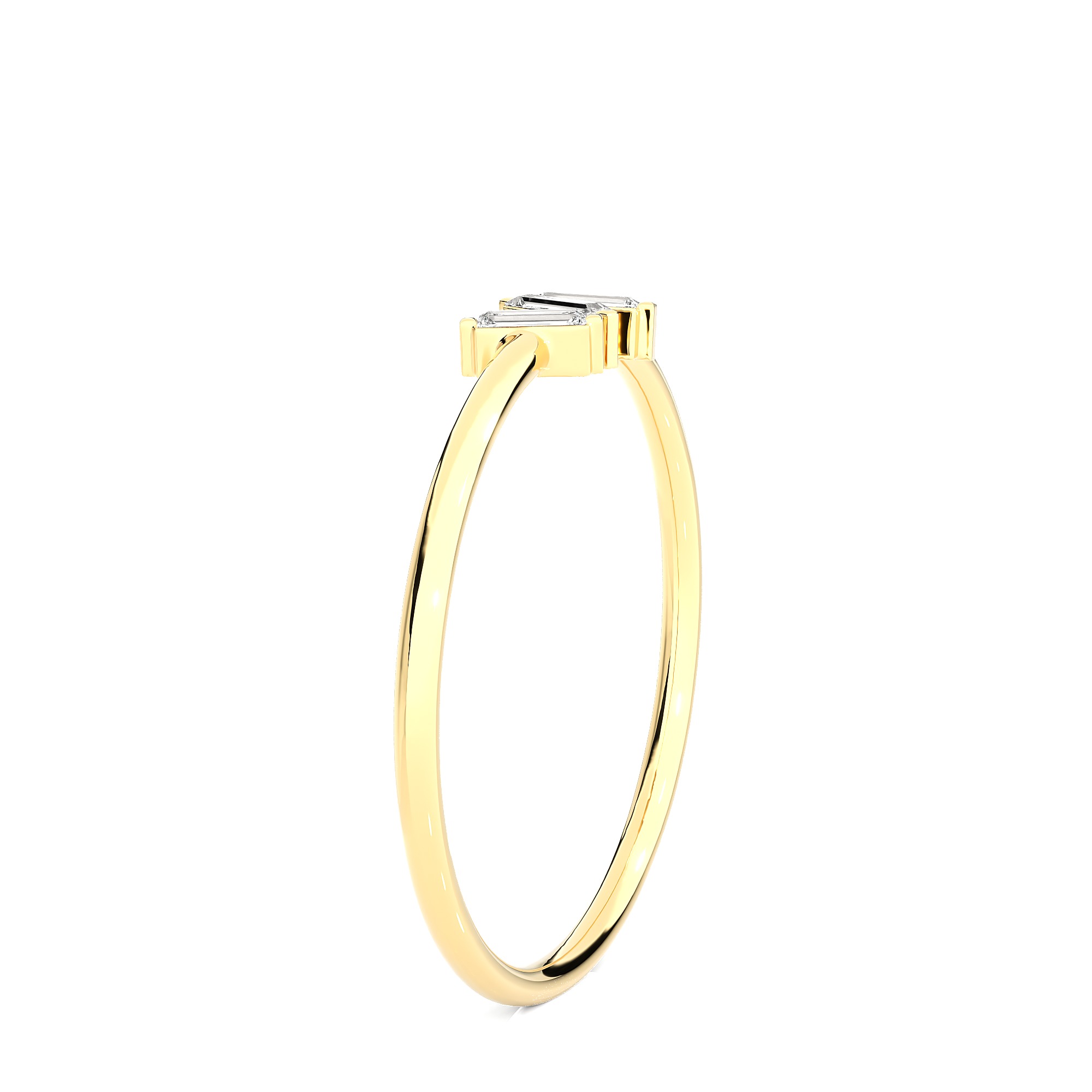 Light Minimalist Diamond Ring 3D print model_8