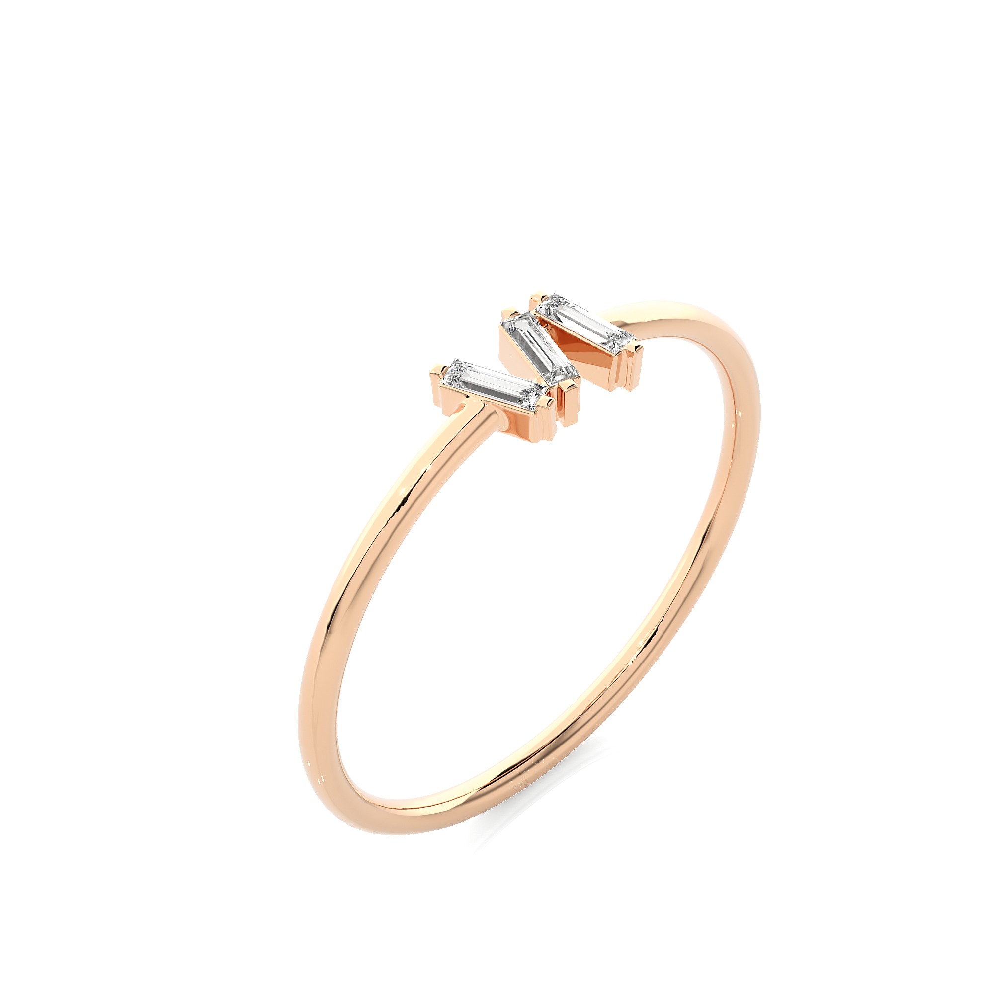 Light Minimalist Diamond Ring 3D print model_5