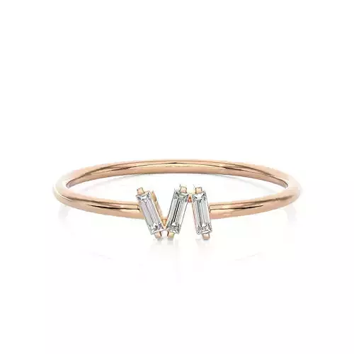 Light Minimalist Diamond Ring