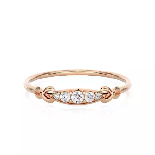 Light Minimalist Diamond Ring