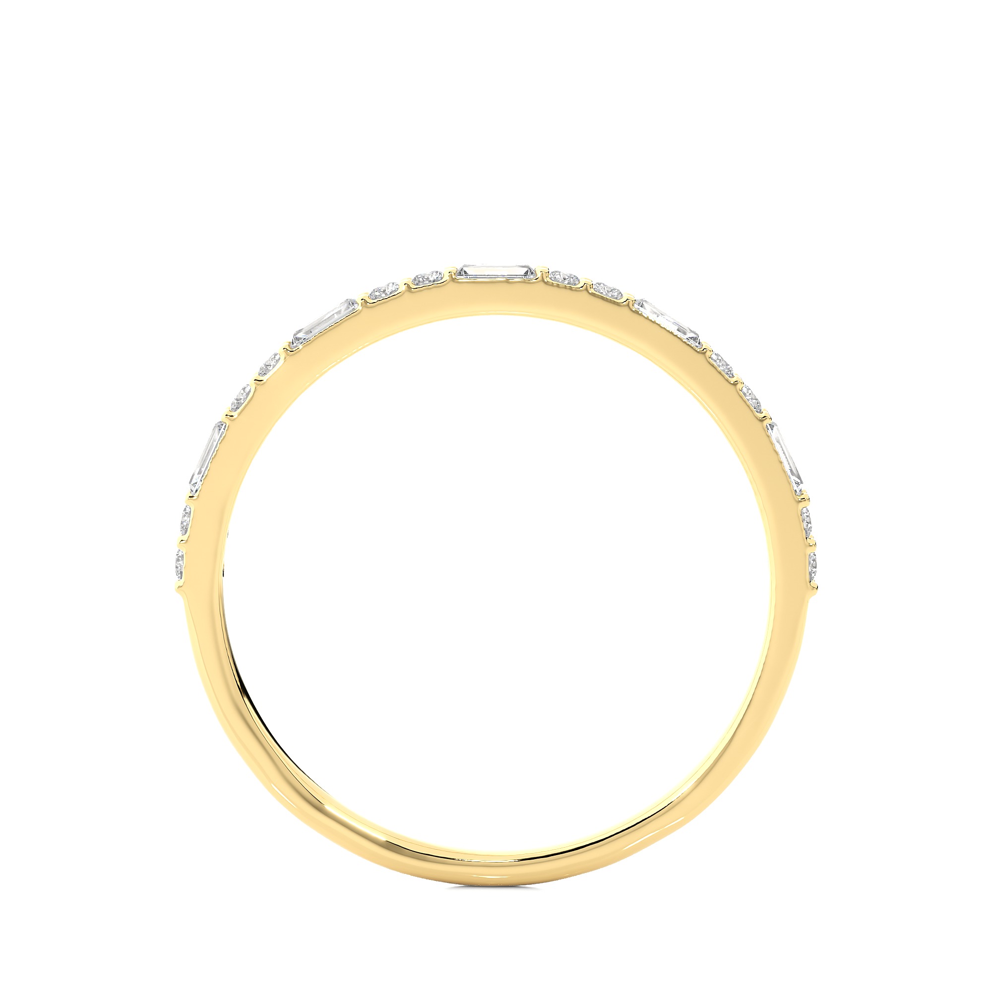 Light Minimalist Diamond Ring 3D print model_6