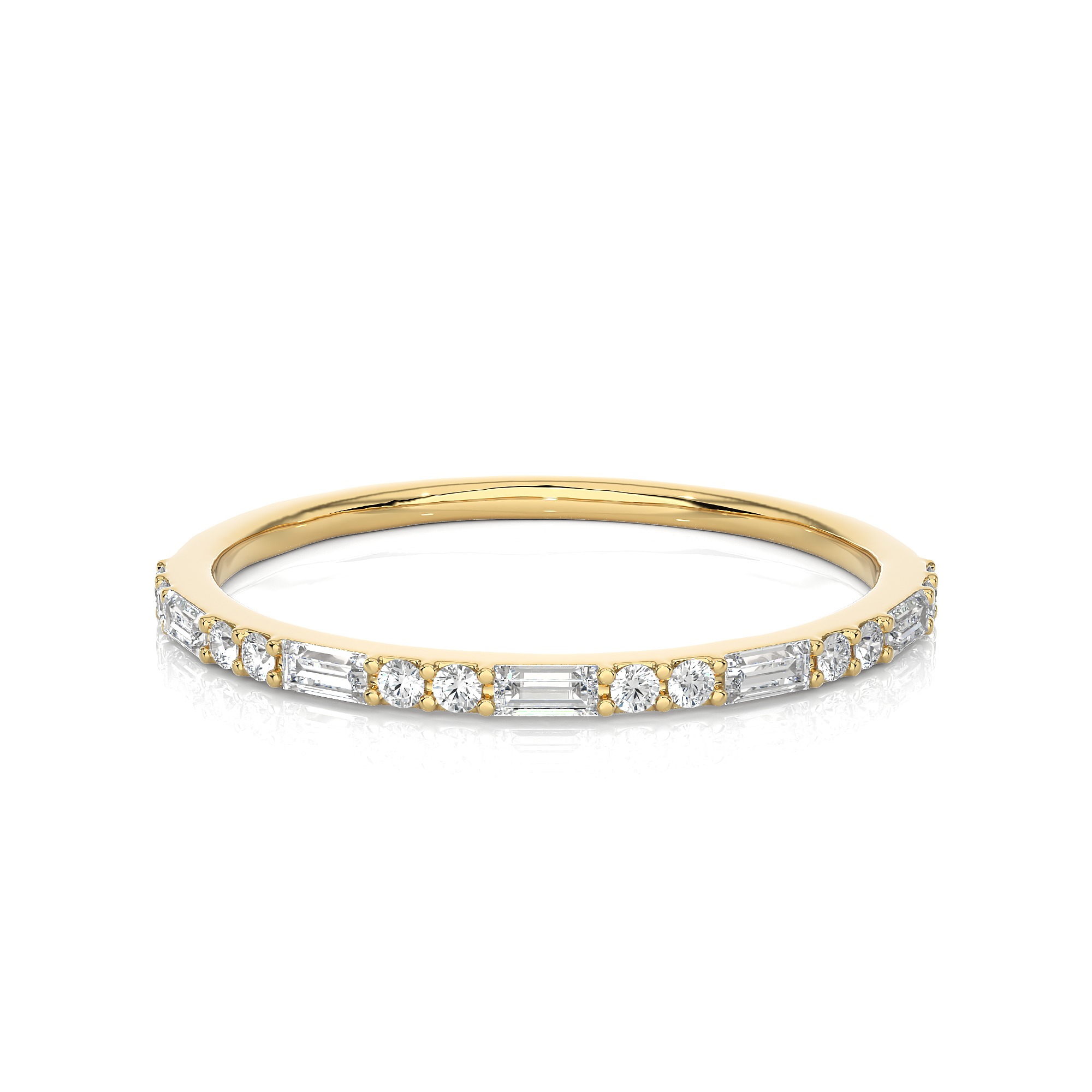 Light Minimalist Diamond Ring 3D print model_1