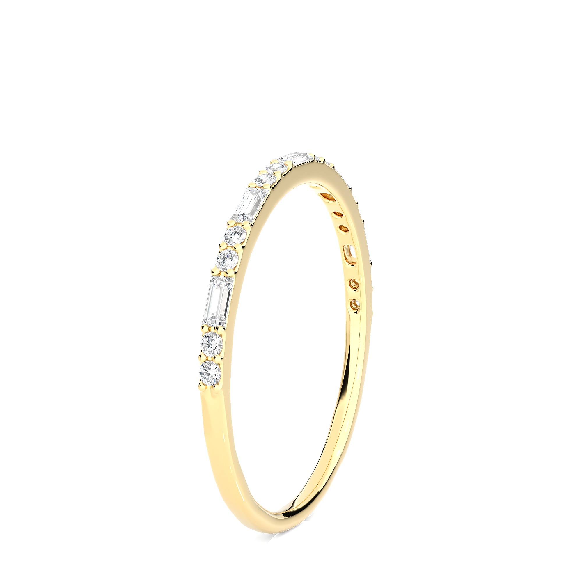 Light Minimalist Diamond Ring 3D print model_12