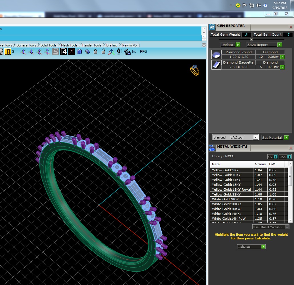 Light Minimalist Diamond Ring 3D print model_4