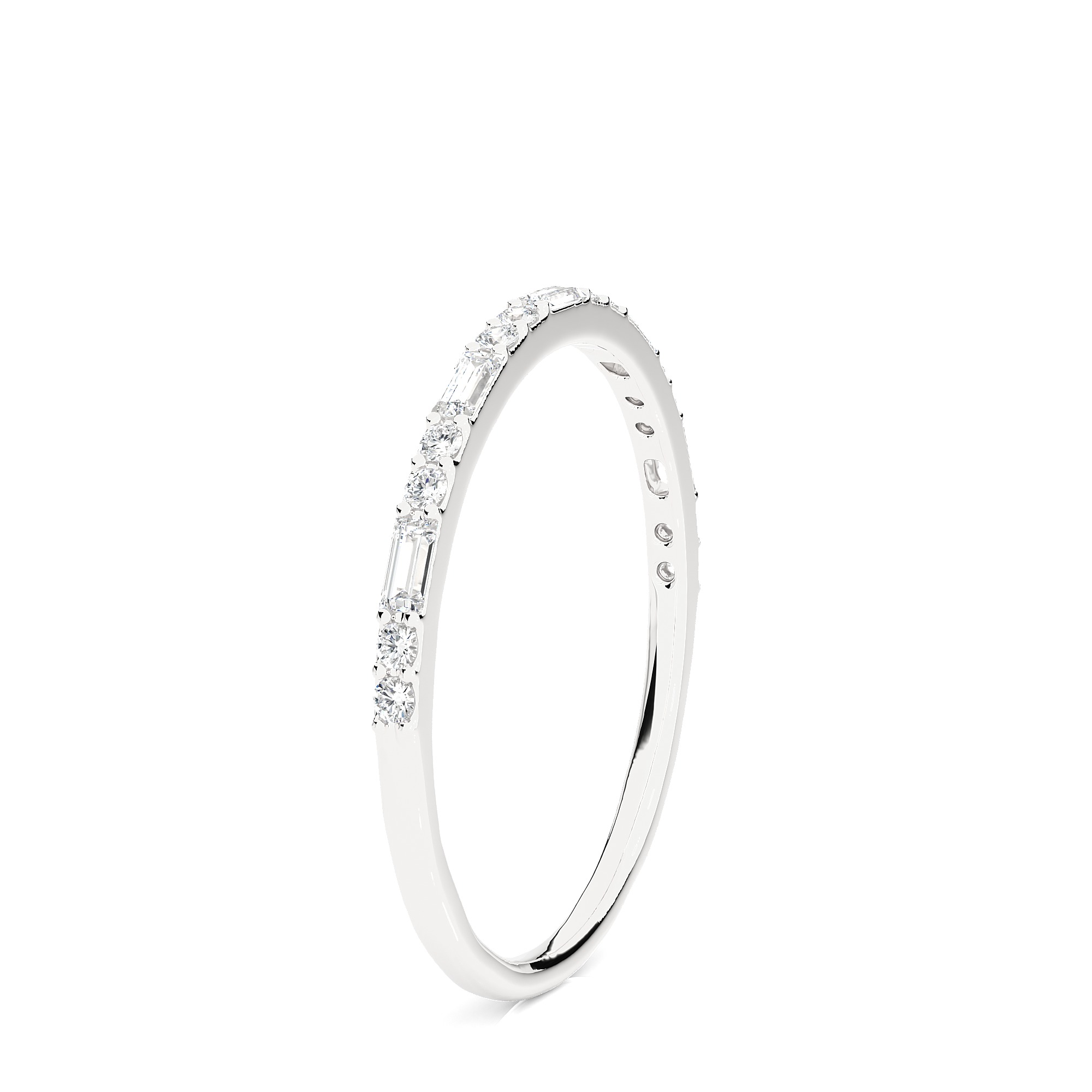 Light Minimalist Diamond Ring 3D print model_11