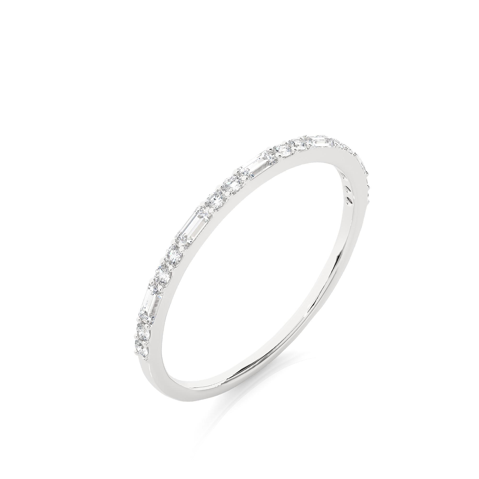 Light Minimalist Diamond Ring 3D print model_8