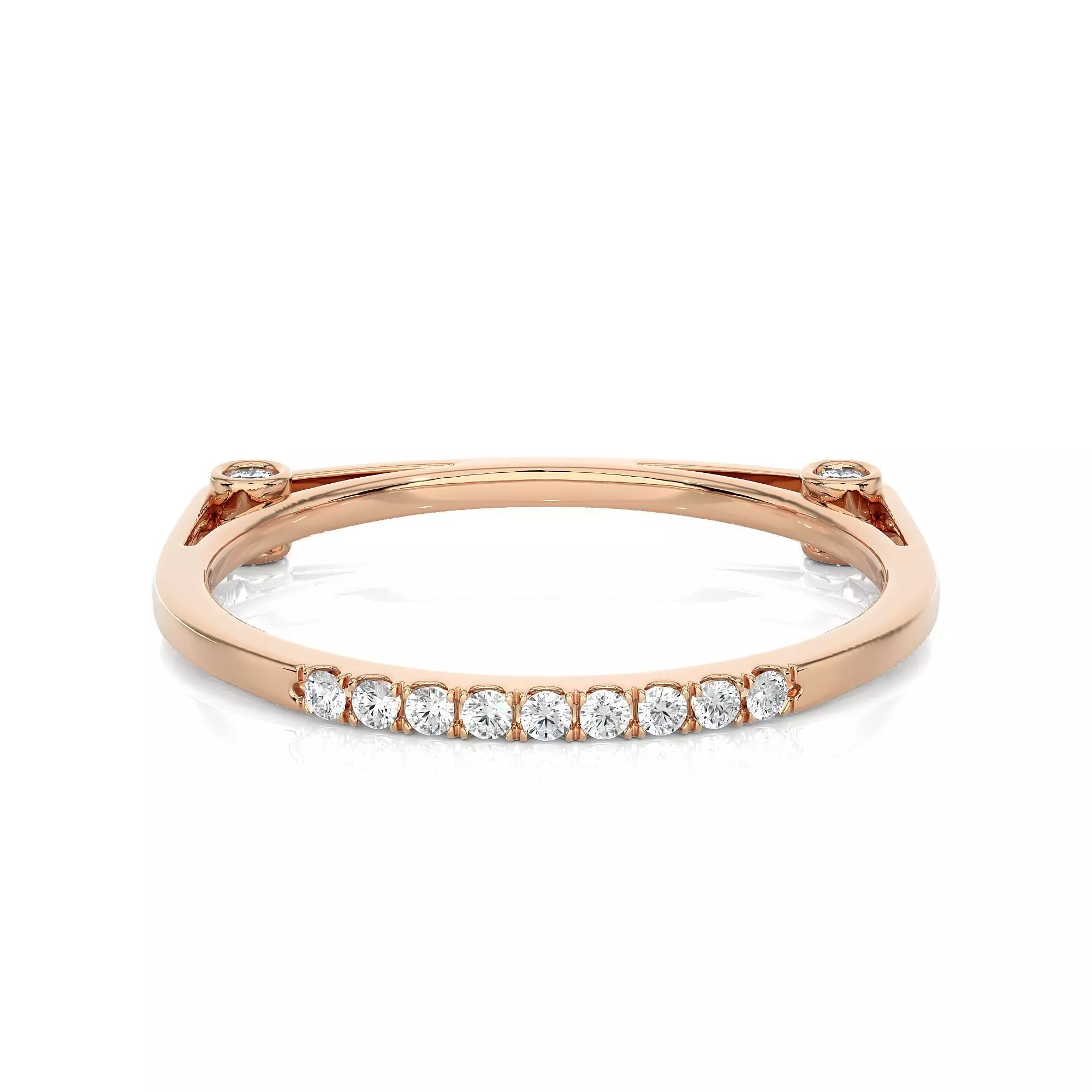 Light Minimalist Diamond Ring 3D print model_0