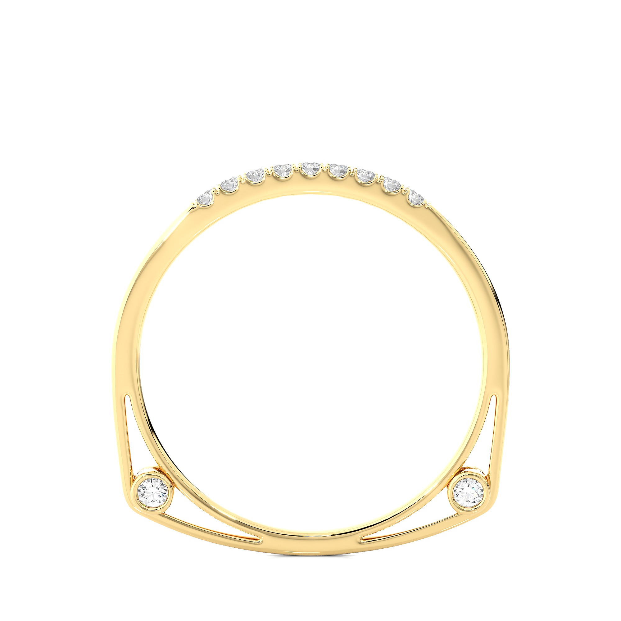 Light Minimalist Diamond Ring 3D print model_12