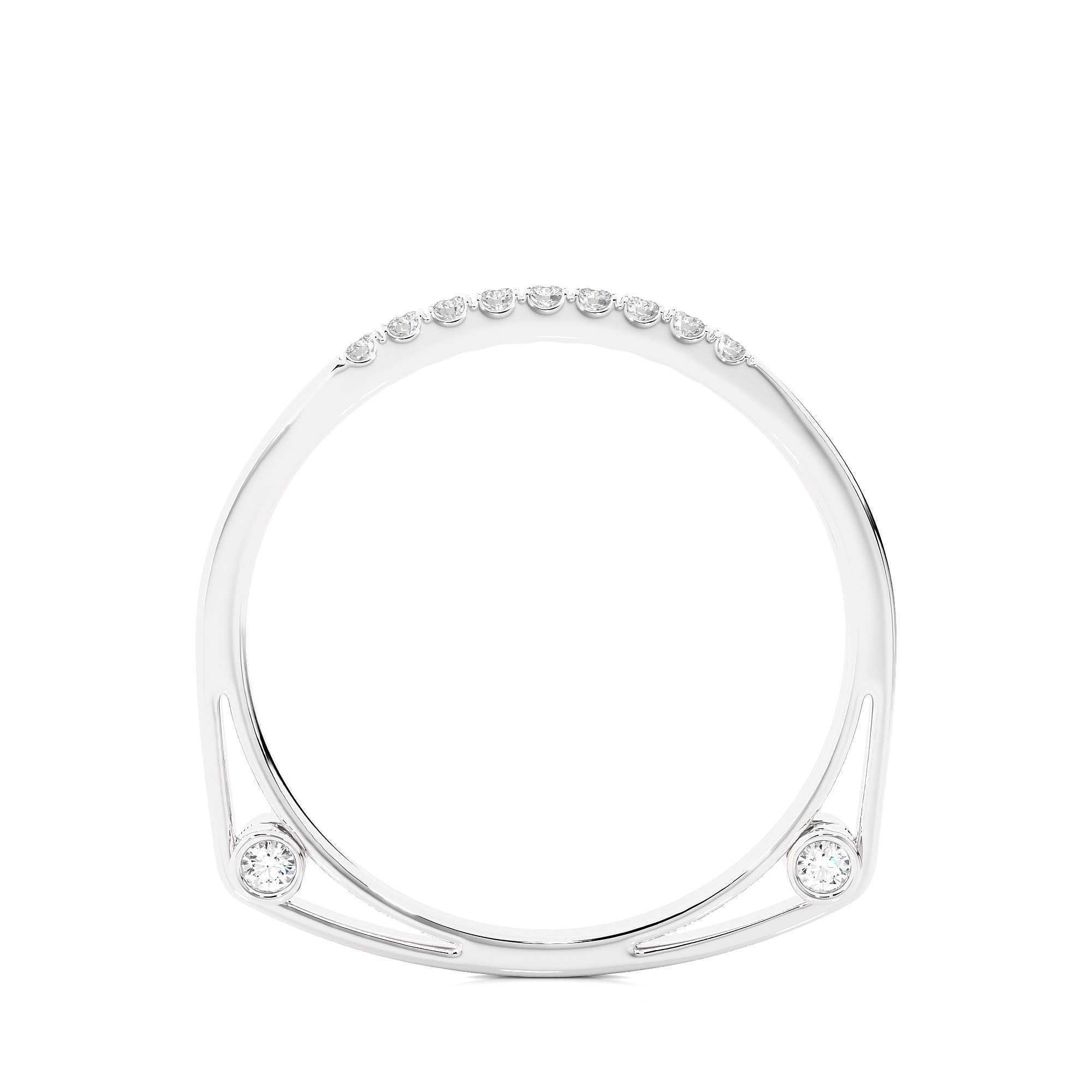 Light Minimalist Diamond Ring 3D print model_11