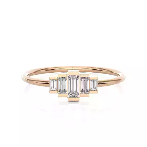 Light Minimalist Diamond Ring