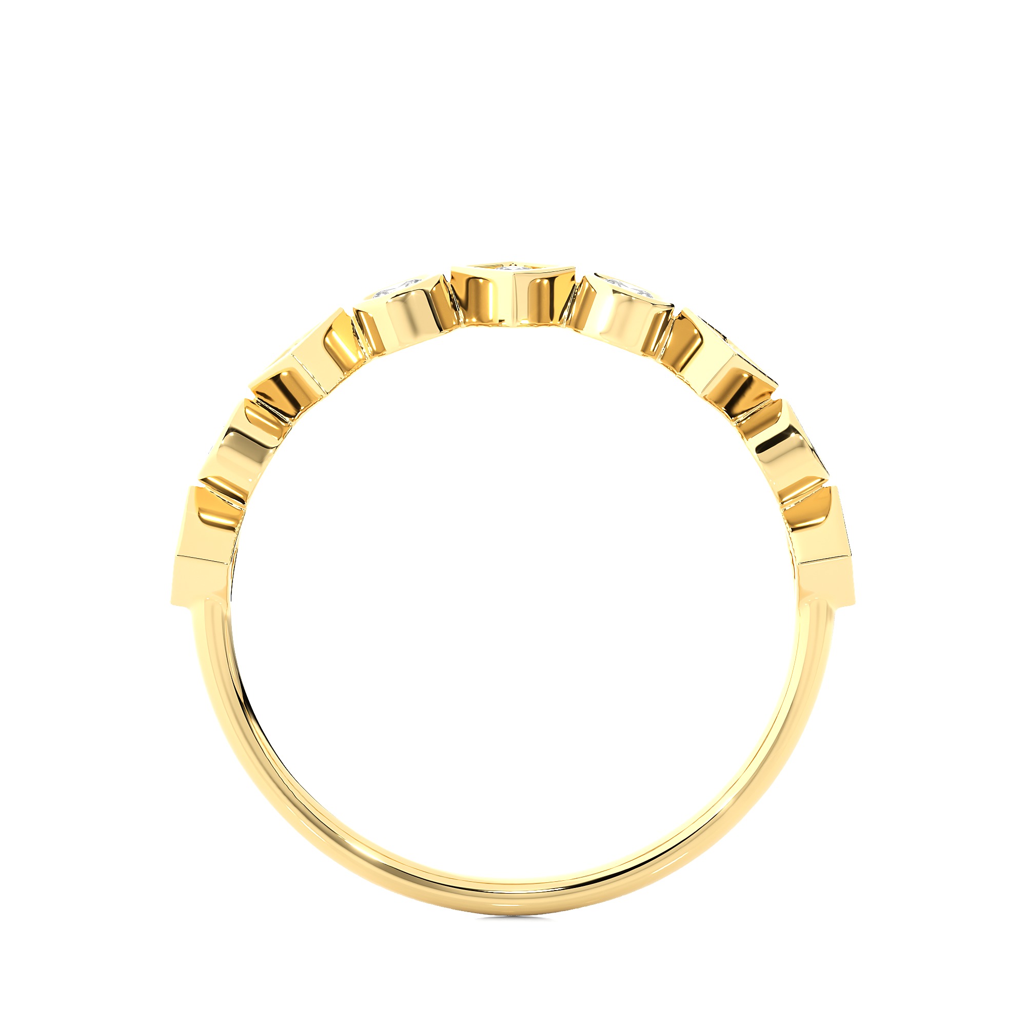 Light Minimalist Diamond Ring 3D print model_12