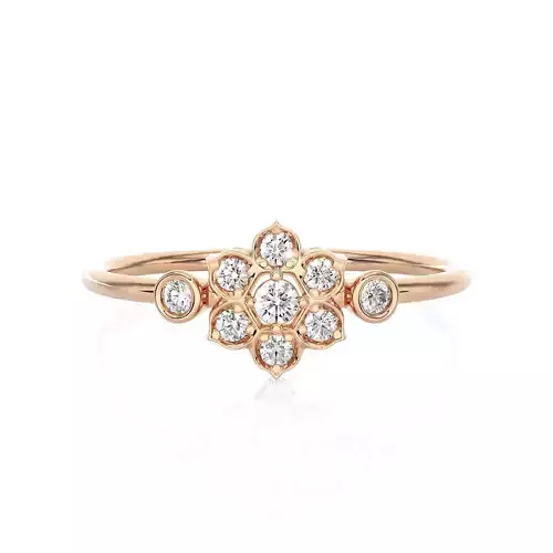 Light Minimalist Diamond Ring