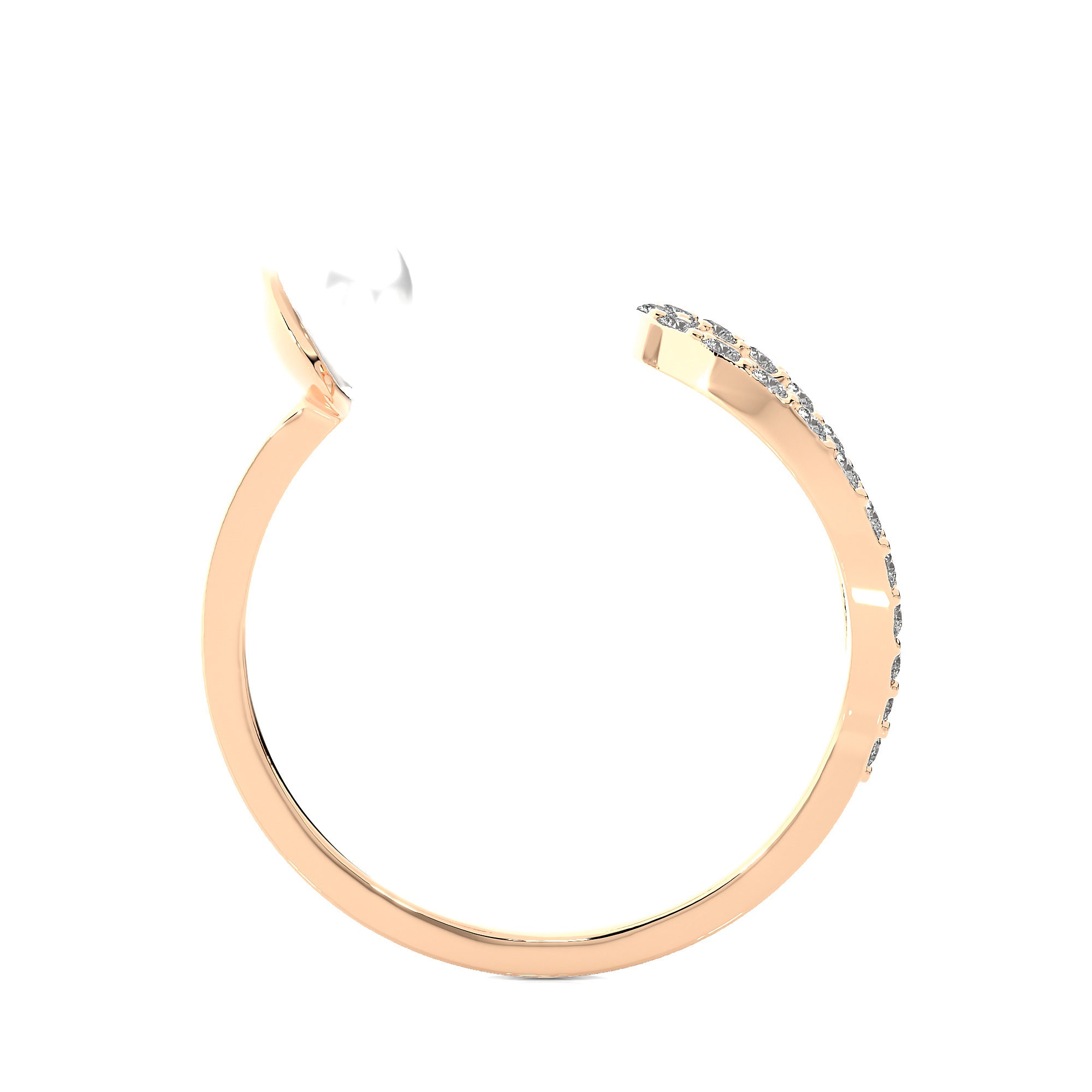 Light Minimalist Diamond Ring 3D print model_10