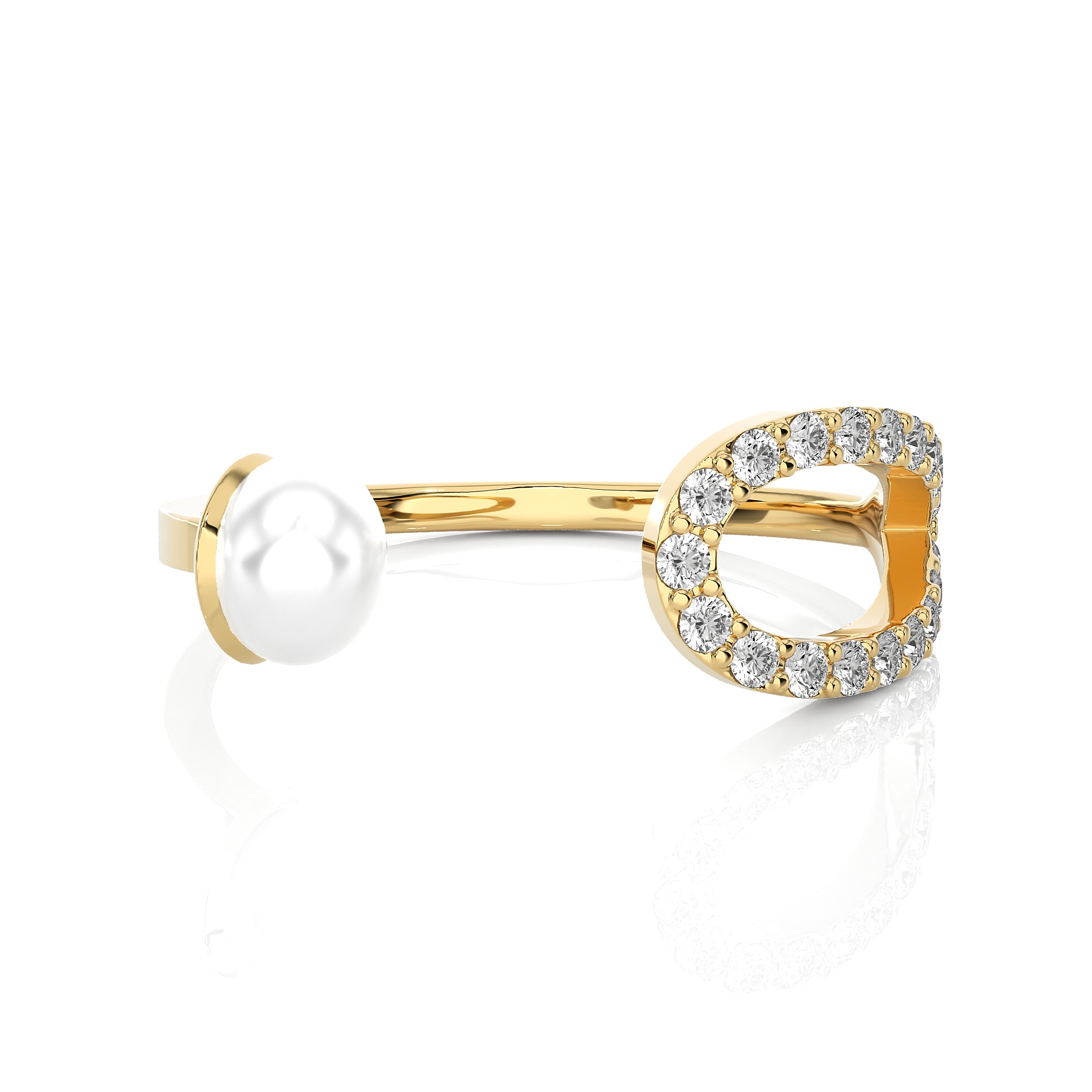 Light Minimalist Diamond Ring 3D print model_2