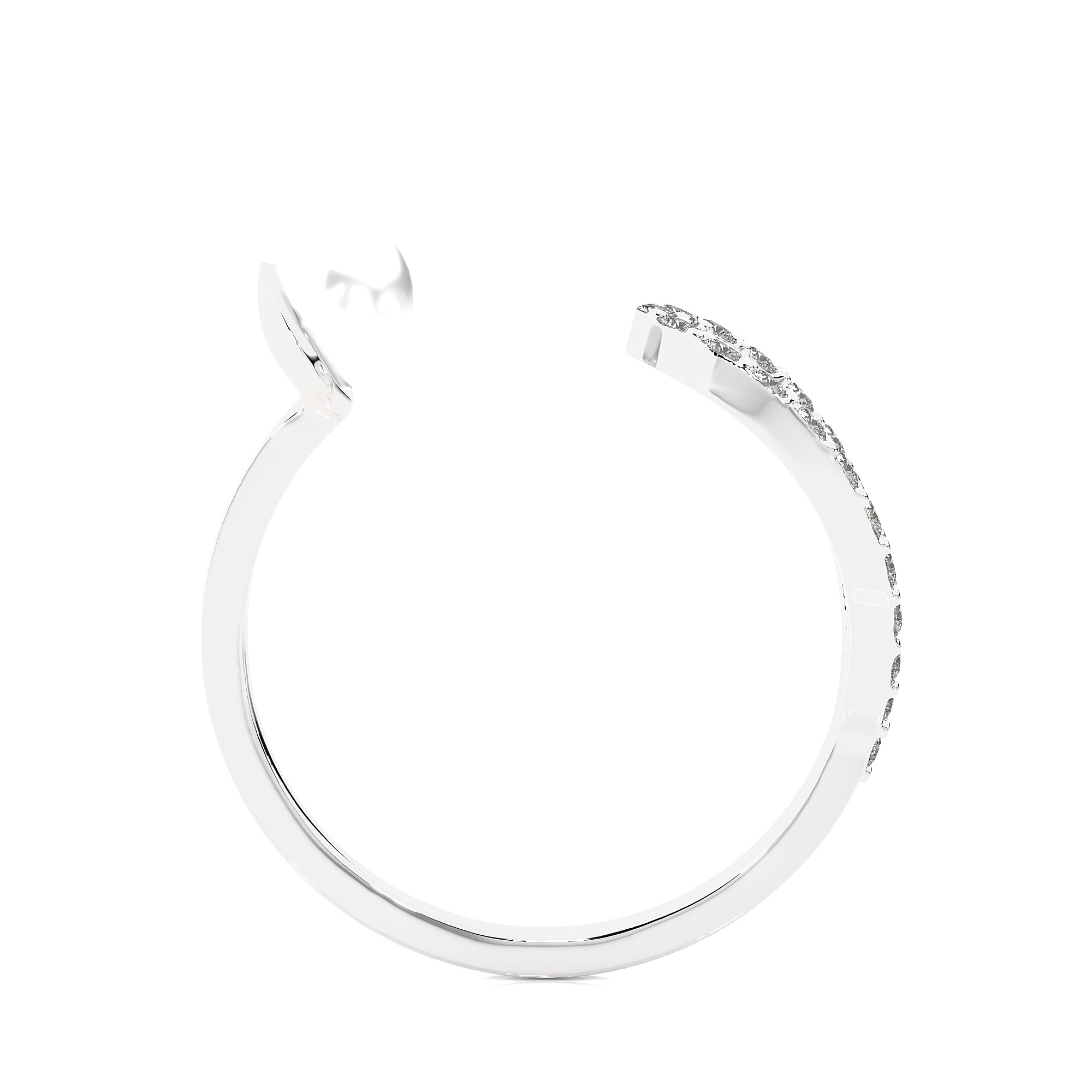 Light Minimalist Diamond Ring 3D print model_11